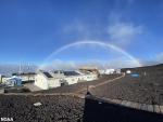 Rainbow over NOAA's Mauna Loa Observatory on the Big Island of Hawaii. The observatory is a premier atmospheric research facility that has been continuously monitoring and collecting data related to atmospheric change since the 1950s. (Brian Vasel/NOAA)