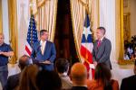 Puerto Rico Governor Pierluisi and Deputy Secretary Graves formally announce the Puerto Rico Economic Dialogue during a brief press conference.