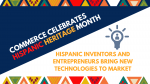 Commerce Celebrates Hispanic Heritage Month: Hispanic Inventors and Entrepreneurs Bring New Technologies to Market