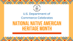U.S. Department of Commerce Celebrates National Native American Heritage Month