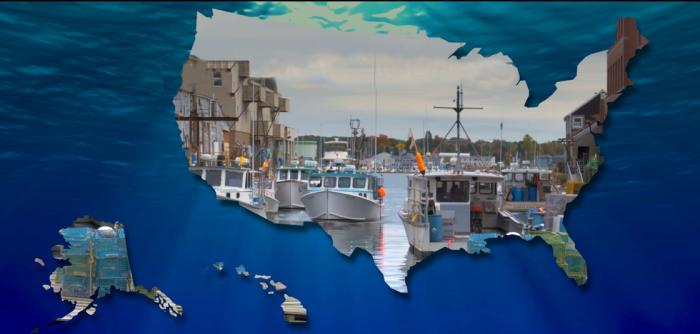 Cover for NOAA story map entitled Our dynamic marine economy.