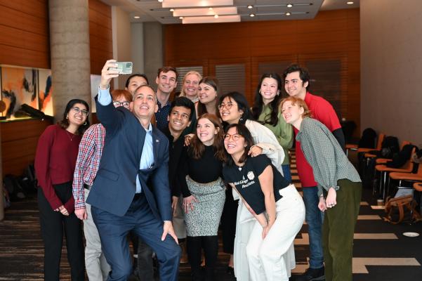 Deputy Secretary Graves with students at the University of Wisconsin Madison 